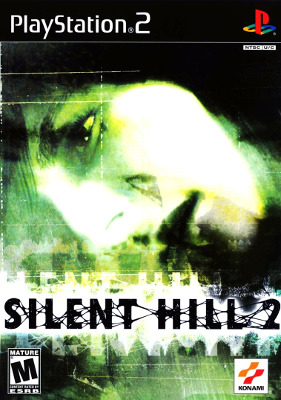 Front cover for Silent Hill 2 on the PlayStation 2 console.