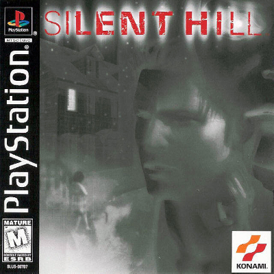Front cover for Silent Hill for the Sony PlayStation.