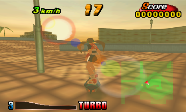 Riding the hoverboard into the sunset.