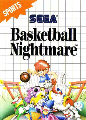 Front cover for Basketball Nightmare on the Sega Master System.