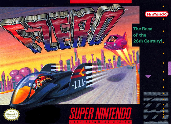 Front cover for F-Zero for the Super Nintendo.