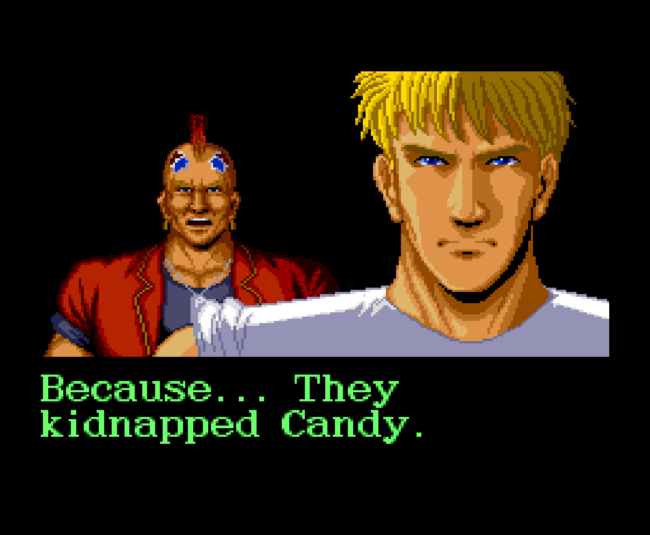 The opening FMV depicting the story in Riot Zone.