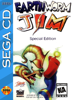Front cover for Earthworm Jim: Special Edition for the Sega CD.