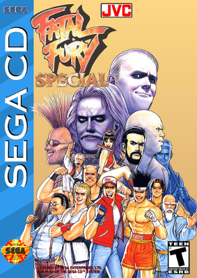 Front cover for Fatal Fury Special on the Sega CD.