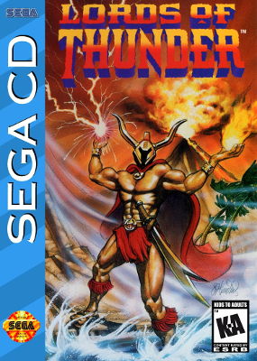 Front cover for Lords of Thunder for the Sega CD.