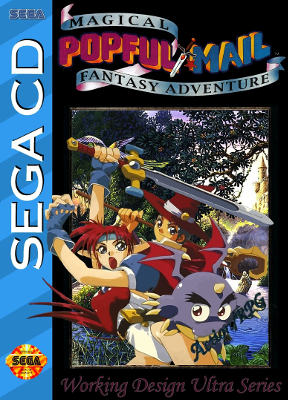 Front cover for Popful Mail for the Sega CD.