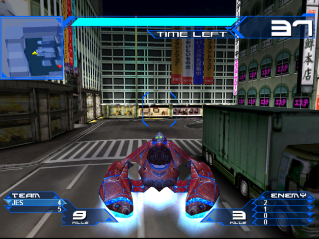 An alien ship destroys a city.