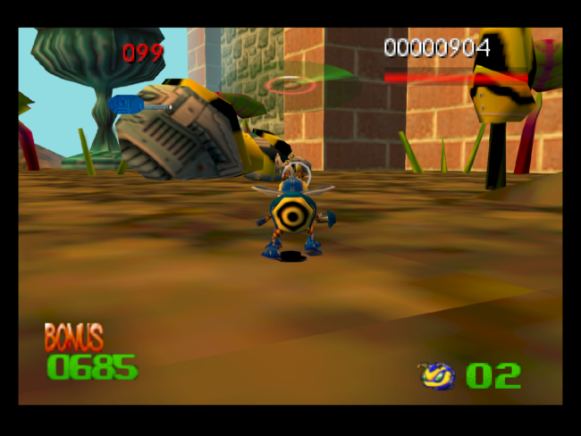 Moving around on the ground level.