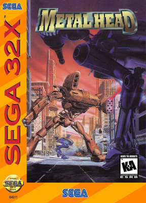 Front cover for Metal Head on the Sega 32X.