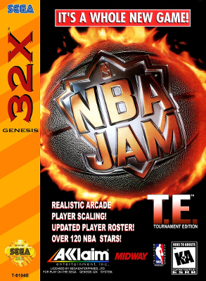 Front cover for NBA Jam: Tournament Edition for the Sega 32X.
