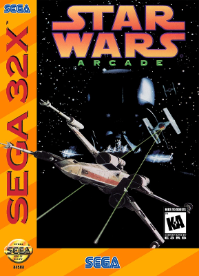 Front cover for Star Wars Arcade for the Sega 32X.