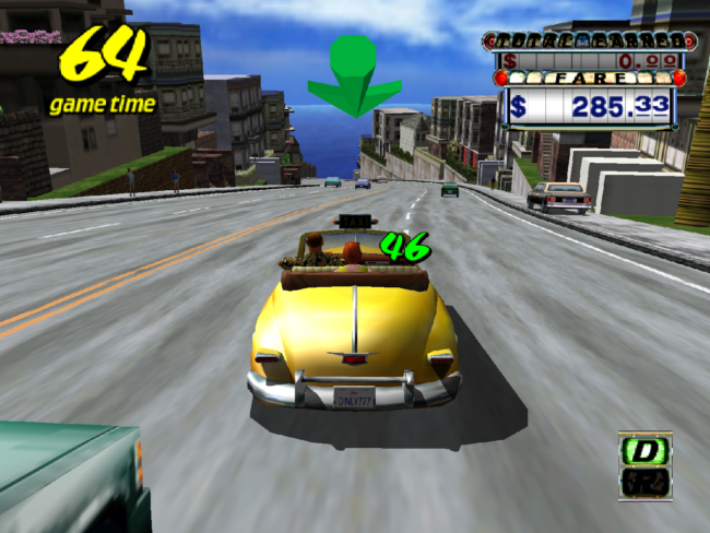Driving through the city following the area to the drop off point.