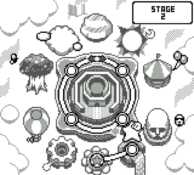 The in game level select/world map.