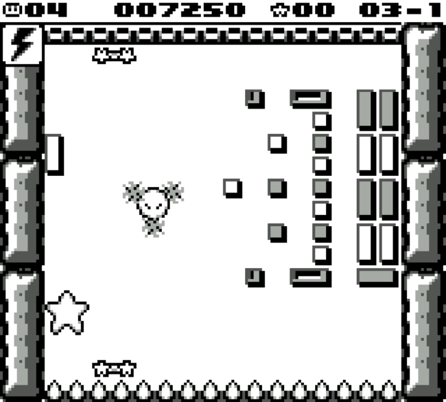 Kirby uses the electric power-up.