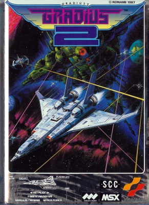 Front cover for Gradius 2 on the MSX.