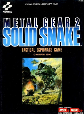 Front cover for Metal Gear 2: Solid Snake for the MSX.