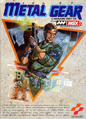 Front cover for Metal Gear on the MSX.