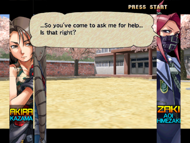A story sequence within arcade mode.