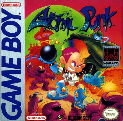 Front cover for Atomic Punk on the Nintendo Game Boy.