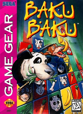 Front cover for Baku Baku on the Sega Game Gear.