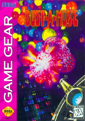 Front cover for Bust-A-Move for the Sega Game Gear.