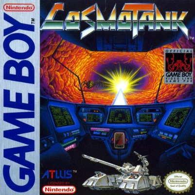 Front cover for Cosmo Tank for the Nintendo Game Boy.