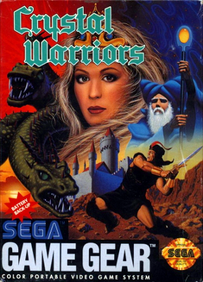 Front cover for Crystal Warriors on the Sega Game Gear.