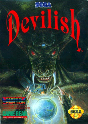 Front cover for Devilish on the Sega Game Gear.