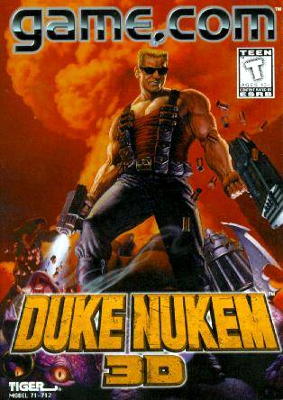 Front cover for Duke Nukem 3D for the Tiger Game.com.