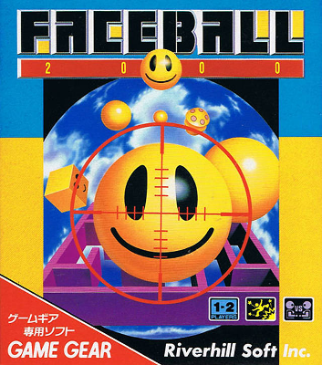 Front cover for Faceball 2000 for the Sega Game Gear.