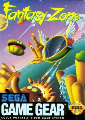 Front cover for Fantasy Zone on the Sega Game Gear.
