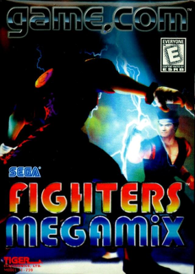 Front cover for Fighter's Megamix for the Tiger Game.com.