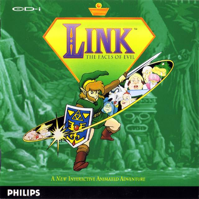 Front cover for Link: The Faces of Evil for the Phillips CD-i.