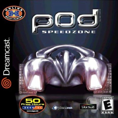 Front cover for POD Speedzone for the Sega Dreamcast.