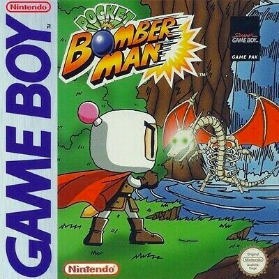 Front cover for Pocket Bomberman for the Nintendo Game Boy.