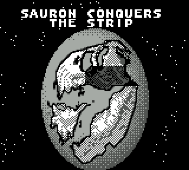 A map of the new Urth indicating Sauron has won the last battle.
