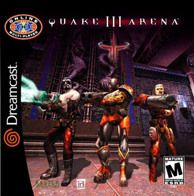 Front cover for Quake III Arena for the Sega Dreamcast.