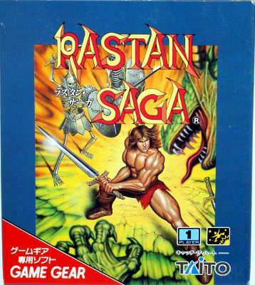 Front cover for Rastan Saga on the Sega Game Gear.