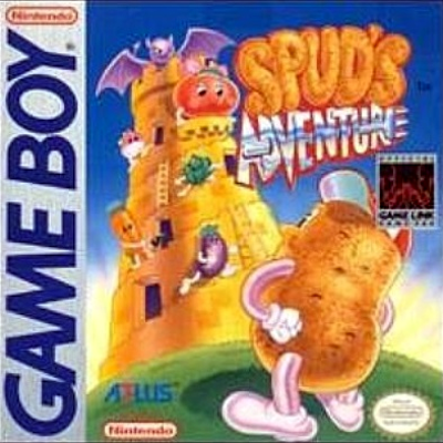 Front cover for Spud's Adventure for the Nintendo Game Boy.