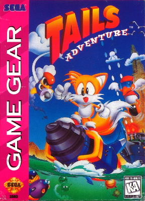 Front cover for Tails Adventure for the Sega Game Gear.