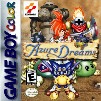 Front cover for Azure Dreams for the Game Boy Color.