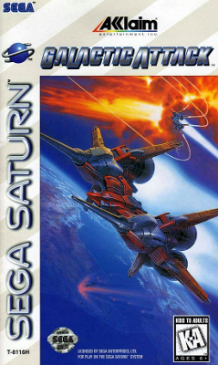 Front cover for Galactic Attack for the Sega Saturn.