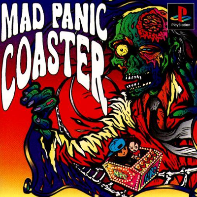 Front cover for Mad Panic Coaster for the Sony PlayStation.