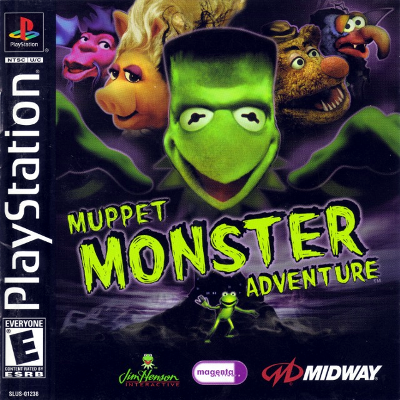 Front cover for Muppet Monster Adventure for the Sony PlayStation.