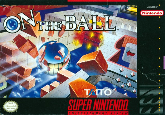 Front cover for On the Ball for the Super Nintendo.