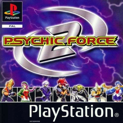 Front cover for Psychic Force 2 for the Sony PlayStation.