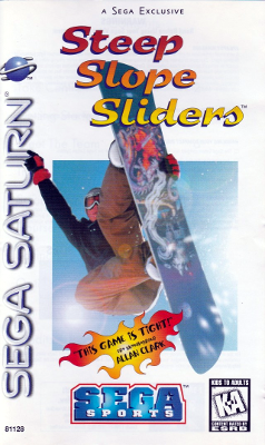 Front cover for Steep Slope Sliders on the Sega Saturn.