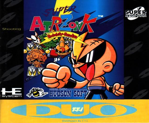 Front cover for Super Air Zonk for the Turbografx-CD.