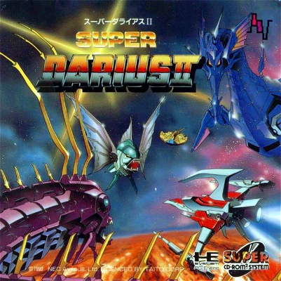 Front cover for Super Darius II for the PC-Engine CD.