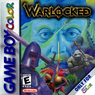 Front cover for Warlocked for the Game Boy Color.